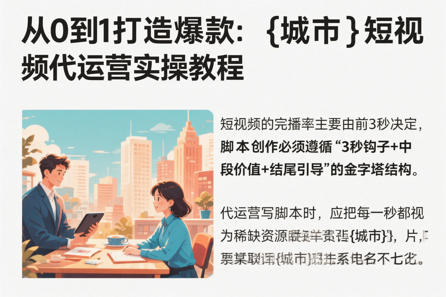 从0到1打造爆款:钦州短视频代运营实操教程