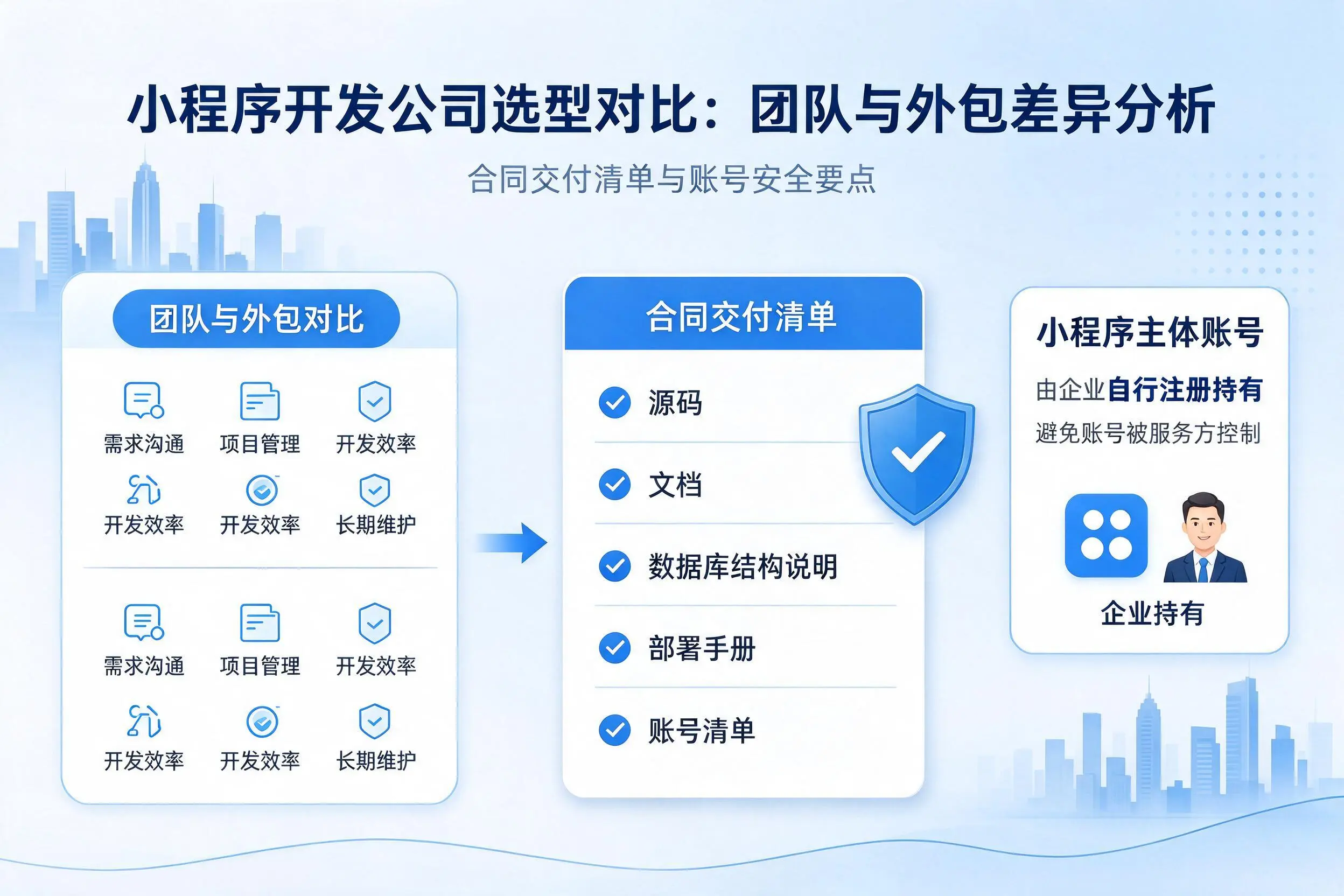 钦州小程序开发公司选型对比：团队与外包差异分析