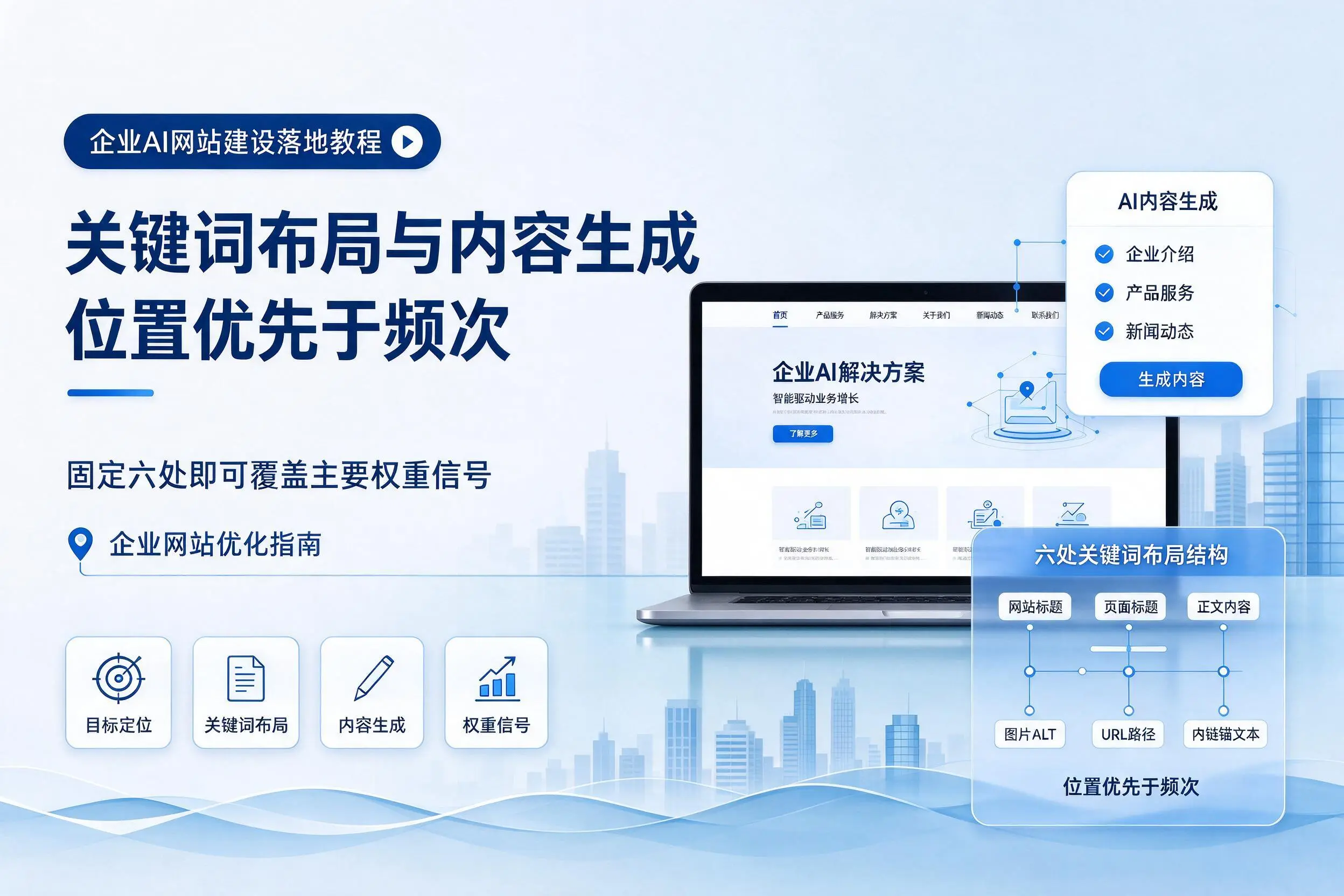 钦州企业AI网站建设落地教程：关键词布局与内容生成